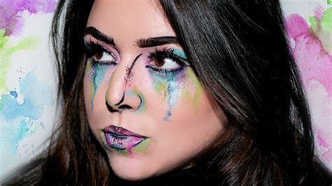 Halloween 2017: How to Create Watercolor Pop Art Makeup | Glamour