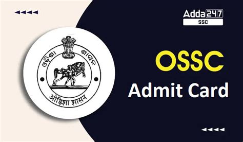 OSSC CGL Admit Card 2023 ?️, Check Direct Download Link