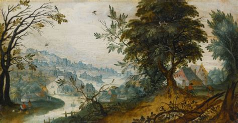 Art Prints of A Wooded River Landscape, Flemish School