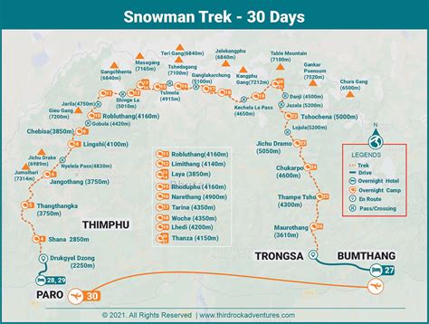 Snowman Trek 30 Days - Third Rock Adventures