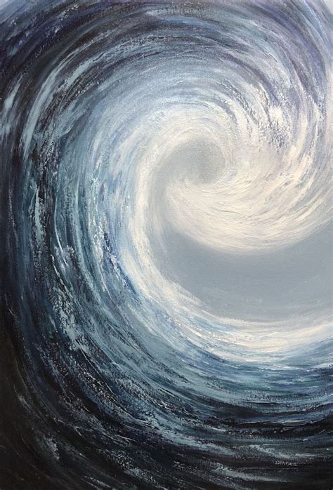 Sea Grey Wave - Catherine Kennedy | Abstract waves, Canvas painting, Wave painting