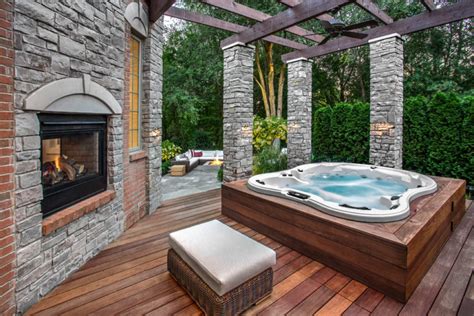 75 Awesome Backyard Hot Tub Designs - DigsDigs