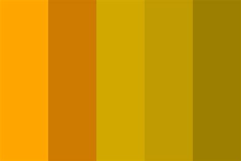 5 shades of mustard Color Palette