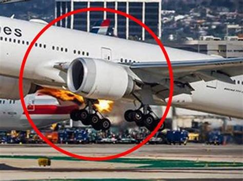 Pictures: Fire on Boeing 777 jet engine, watch what happened next ...