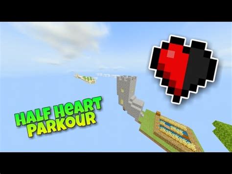 Half Heart Parkour (Part 1) | Minecraft Custom Maps | Minecraft Bedrock - YouTube