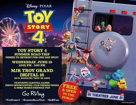 Visit the Toy Story 4 Summer Road Trip RV Next Week!