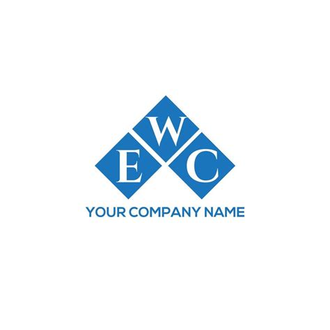 EWC letter logo design on white background. EWC creative initials letter logo concept. EWC ...