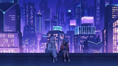 Free download | pc anime aesthetic purple HD wallpaper | Pxfuel