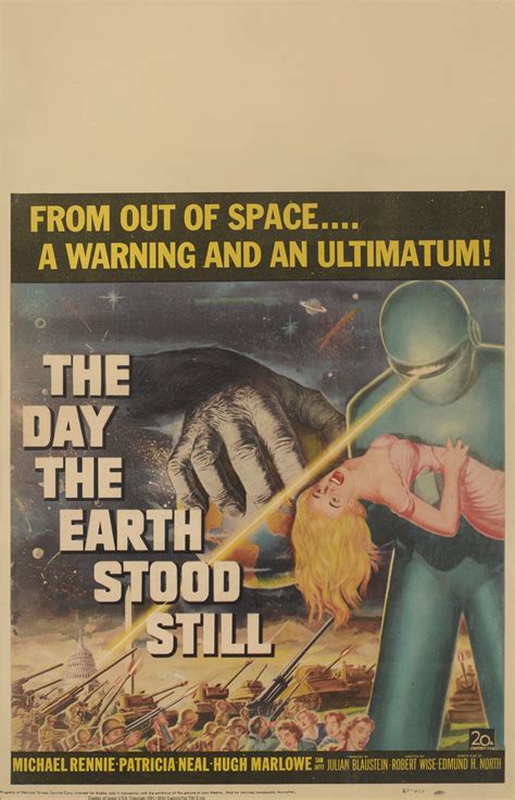 The Day the Earth Stood Still (1951), poster, US | Original Film Posters | 2022 | Sotheby's