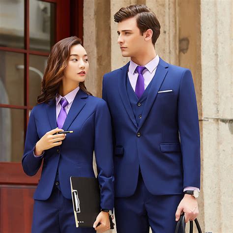 Business Suit Autumn Formal Wear Men's and Women's Same Style Suit 4S ...