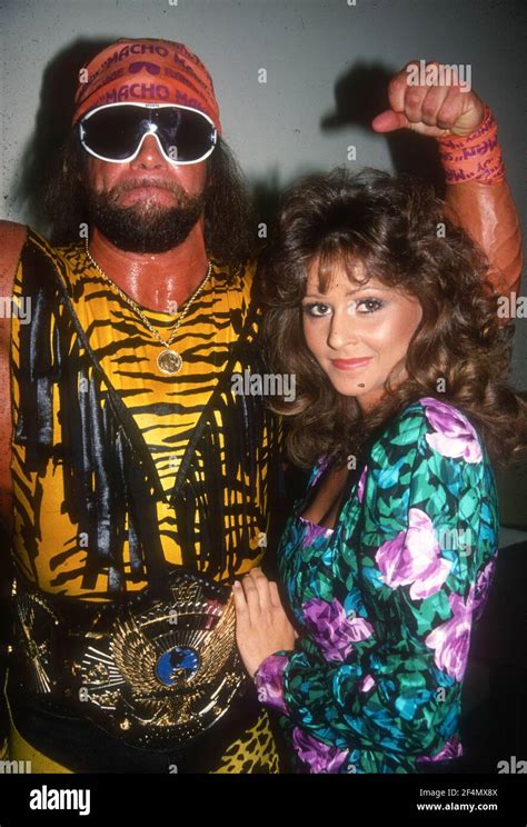 Randy "Macho Man" Savage and his manager Miss Elizabeth 1991 Photo by ...