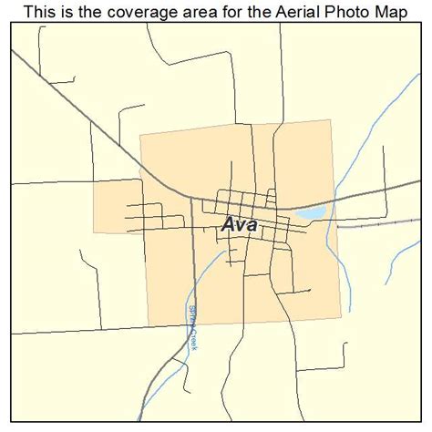 Aerial Photography Map of Ava, IL Illinois