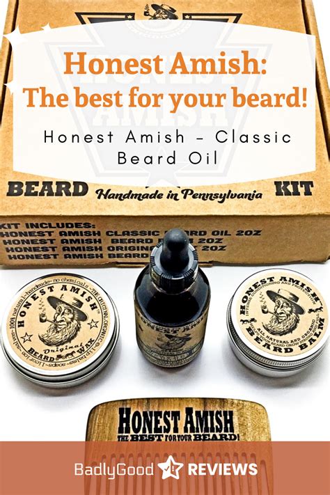 Honest Amish: The best for your beard! - Honest Amish - Classic Beard Oil | Beard oil, Beard oil ...