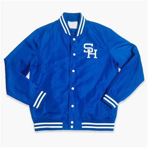 Satin Royal Vintage-Inspired Seton Hall Pirates Bomber Jacket