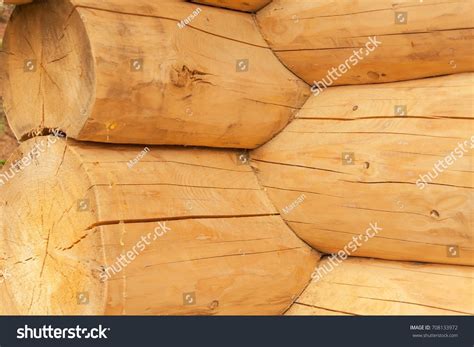 Modern Hand Hewn Natural Log Cabin Stock Photo 708133972 | Shutterstock