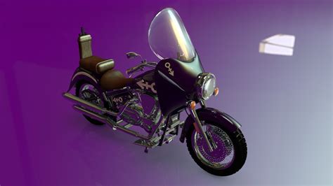 Prince Purple Rain Bike 3D Model OBJ 3DS C4D DXF | CGTrader.com