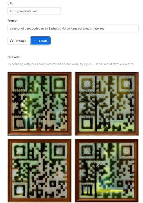 Free QR Code Generator with Custom AI Art Embedded Inside: Quirky