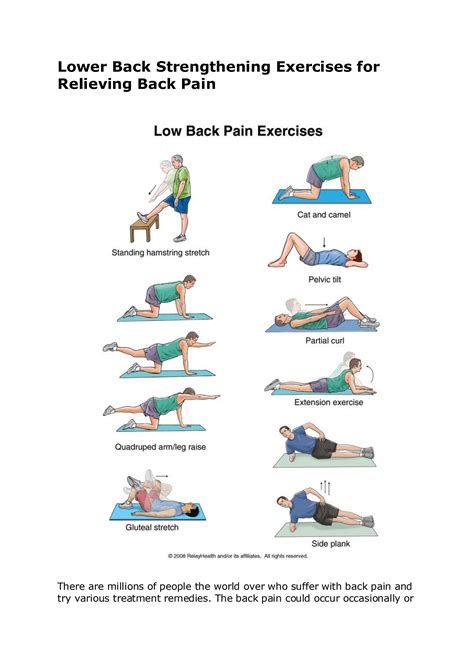 Lower back strengthening exercises for relieving back pain by how2stayyoung - Issuu