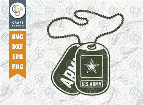 US Army Dog Tags SVG Cut File Military Dog Tags Svg US Army - Etsy Canada