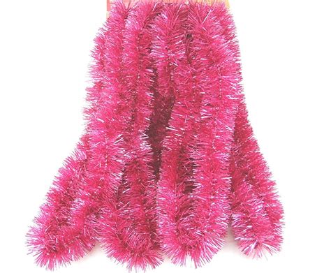 Elegant Hanging Holiday Tinsel Garland 2.5-inches Thick x 15-feet - Mauve - CF180Z5W9UQ | Tinsel ...