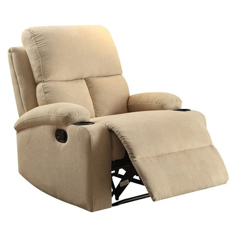 ACME Rosia Velvet Recliner with Cup Holder, Multiple Colors - Walmart.com - Walmart.com