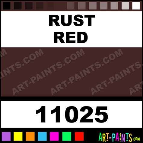 Rust Red Craft Acrylic Paints - 11025 - Rust Red Paint, Rust Red Color ...