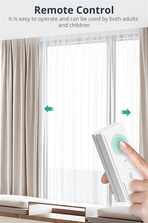 Zemismart Matter over Thread Curtain Motor Remote Control Google Home ...