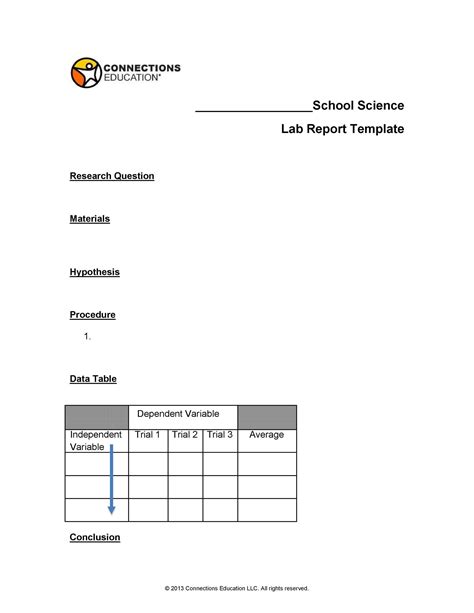 Lab Report Conclusion Template – Atlanticcityaquarium.com