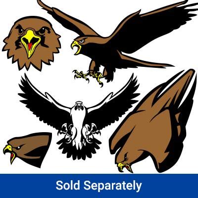 Hawk Mascots Clip Art