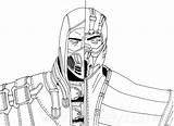Mortal Kombat Coloring Pages Printable For Free Download sketch template