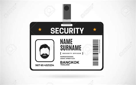 86 Format Security Guard Id Card Template Formating by Security Guard ...