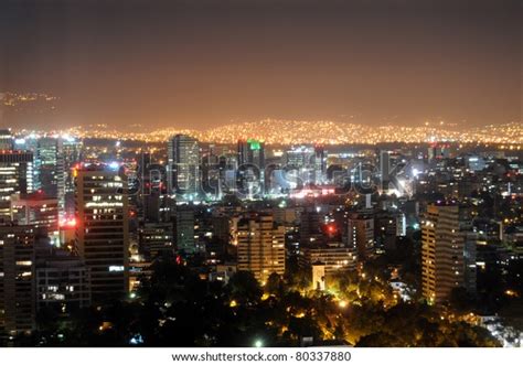 Downtown Mexico City Skyline Night Brightly Stock Photo (Edit Now) 80337880