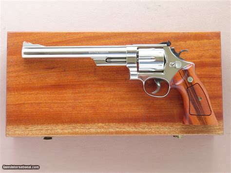 1976 Nickel Smith & Wesson Model 29-2 .44 Magnum Revolver w/ 8 & 3/8 ...