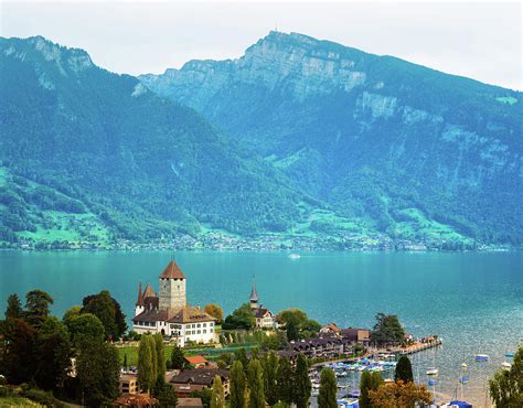 Spiez With Lake Thun Switzerland Photograph by Nicolasmccomber - Fine ...