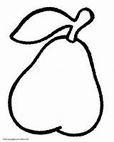 Pear Coloring Pages sketch template