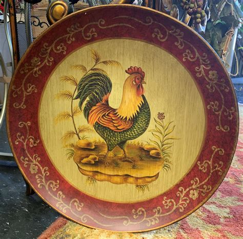 Ceramic Rooster Plate