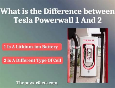 What is the Difference between Tesla Powerwall 1 And 2? - The Power Facts