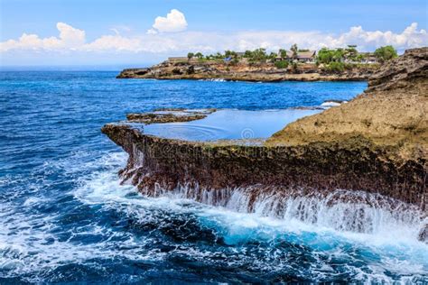 Devils Tears, Blow Holes at Sunset Point, Nusa Lembongan, Indonesia Stock Image - Image of coast ...