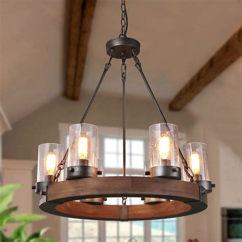 Rustic Farmhouse Style Chandeliers For The Dining Room