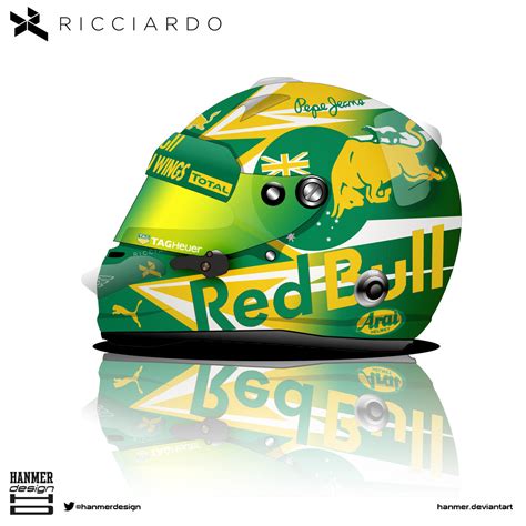 Daniel Ricciardo helmet 2016 by hanmer on DeviantArt