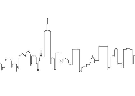 Cityscape Vector Outline