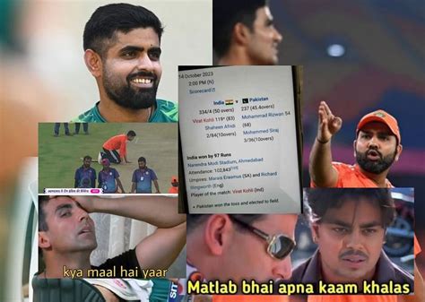 "Script leaked"- Top 10 funny memes in anticipation ahead of India vs Pakistan 2023 World Cup clash