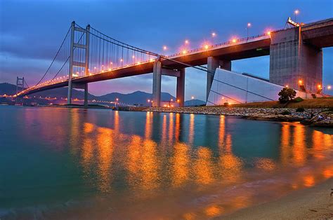 Tsing Ma Bridge, Hong Kong by Wsboon Images