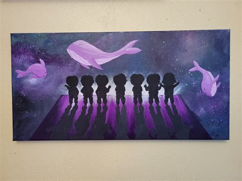 BTS Whalien and Bulletproof the Eternal Inspired Acrylic Painting - Etsy UK