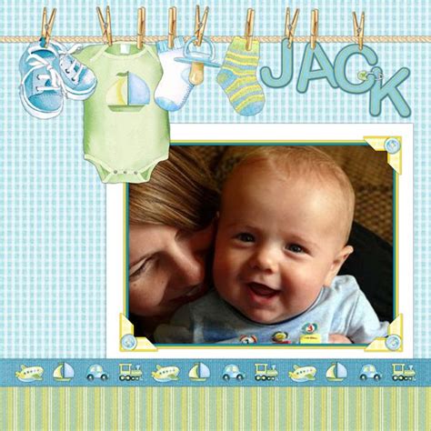 Pin by Victoria Cooke on Scrapbook Page Ideas | Baby boy scrapbook, Baby boy scrapbook layouts ...