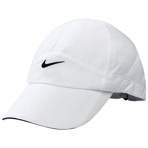 Nike Hats for Women | Women's Nike® Feather Light Cap White #HatsForWomenNike | Nike hat, Tennis ...