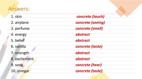 Concrete And Abstract Nouns Worksheet – Pro Worksheet