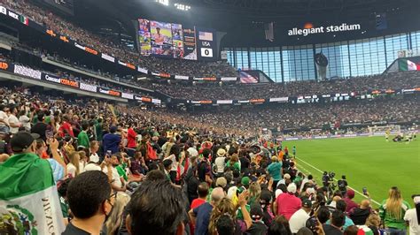 USA vs MEXICO. First Ever Sporting Event @ The new Raiders Stadium ...