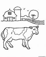 Animal Farm Cow S1363 Coloring Pages Printable sketch template
