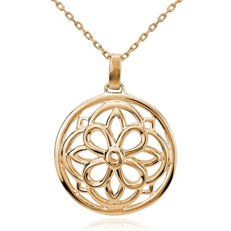 Round Medallion Necklace in 14k Yellow Gold | Blue Nile